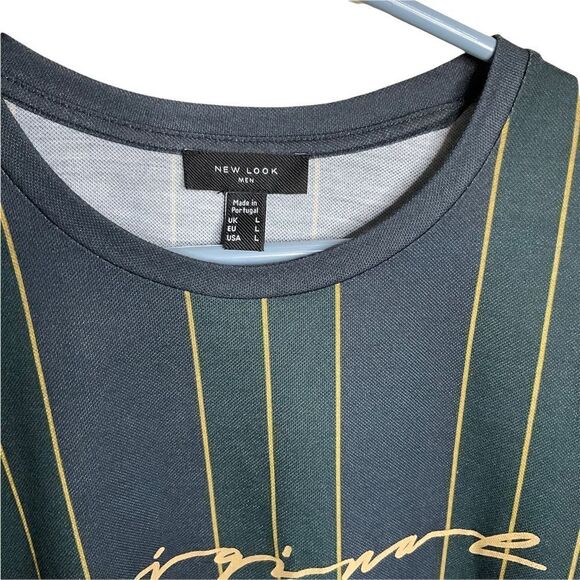 NEW Look Men Short Sleeve Tee Shirt Original New York  Dark Green Size L - Picture 3 of 13